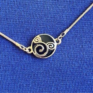 Disney Parks Mickey Mouse Gold Tone Necklace Minimalist Chain with Mickey Charms